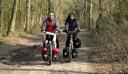 Harry & Ivana testing our new Santos bikes with full Ortliebs in the forests of Drenthe!