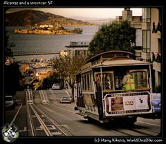 Alcatraz and a streetcar: SF