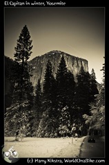 El Capitan in winter, Yosemite