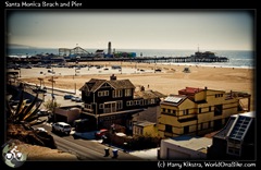 Santa Monica Beach and Pier 