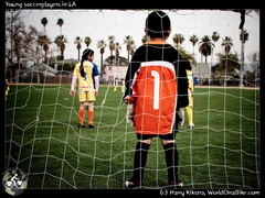 Young soccerplayers in LA