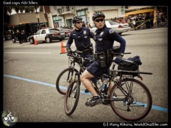 Cool cops ride bikes