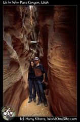 Us in Wire Pass Canyon, Utah