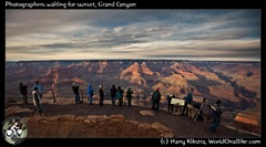 Photographers waiting for sunset, Grand Canyon