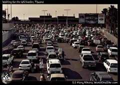 Waiting for the US border, Tijuana