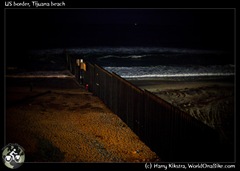 US border, Tijuana beach