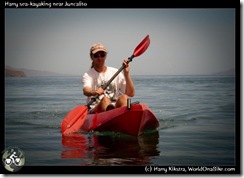 Harry sea-kayaking near Juncalito