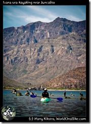 Ivana sea-kayaking near Juncalito