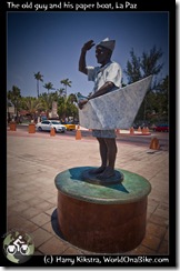 The old guy and his paper boat, La Paz