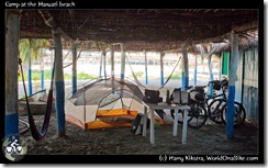 Camp at the Maruati beach