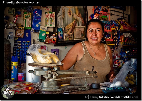 Friendly abarrotes woman