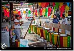 Roadside handmade ice, Mexico DF