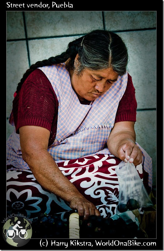 Street vendor, Puebla