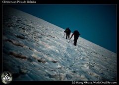 Climbers on Pico de Orizaba