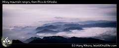 Misty mountain ranges, from Pico de Orizaba