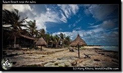 Tulum Beach near the ruins