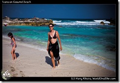 Ivana on Cozumel beach