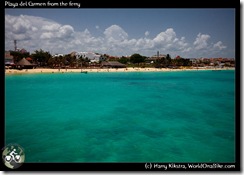 Playa del Carmen from the ferry