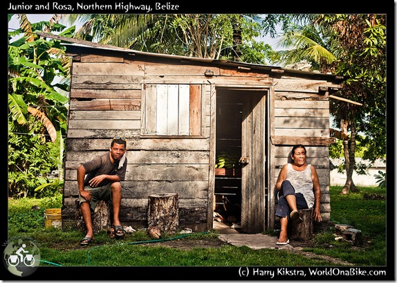 Junior and Rosa, Northern Highway, Belize