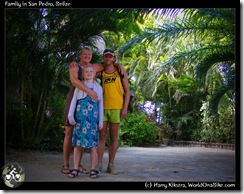 Family in San Pedro, Belize